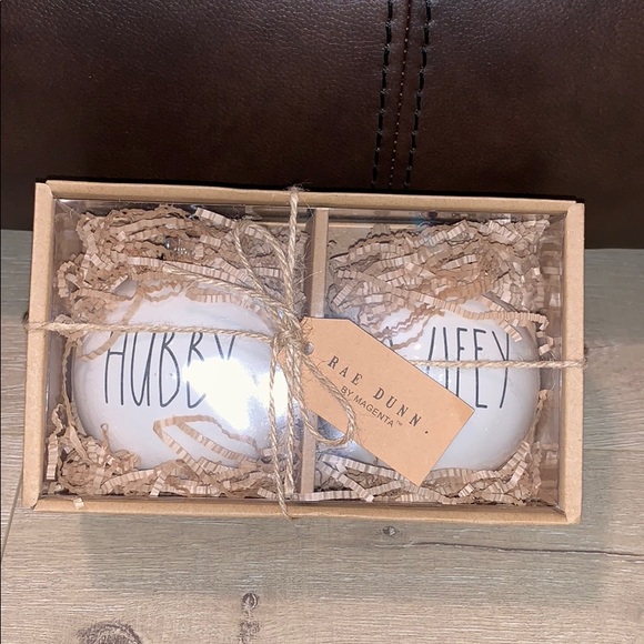 Rae Dunn Other - • HUBBY WIFEY Xmas Ornaments | Rae Dunn